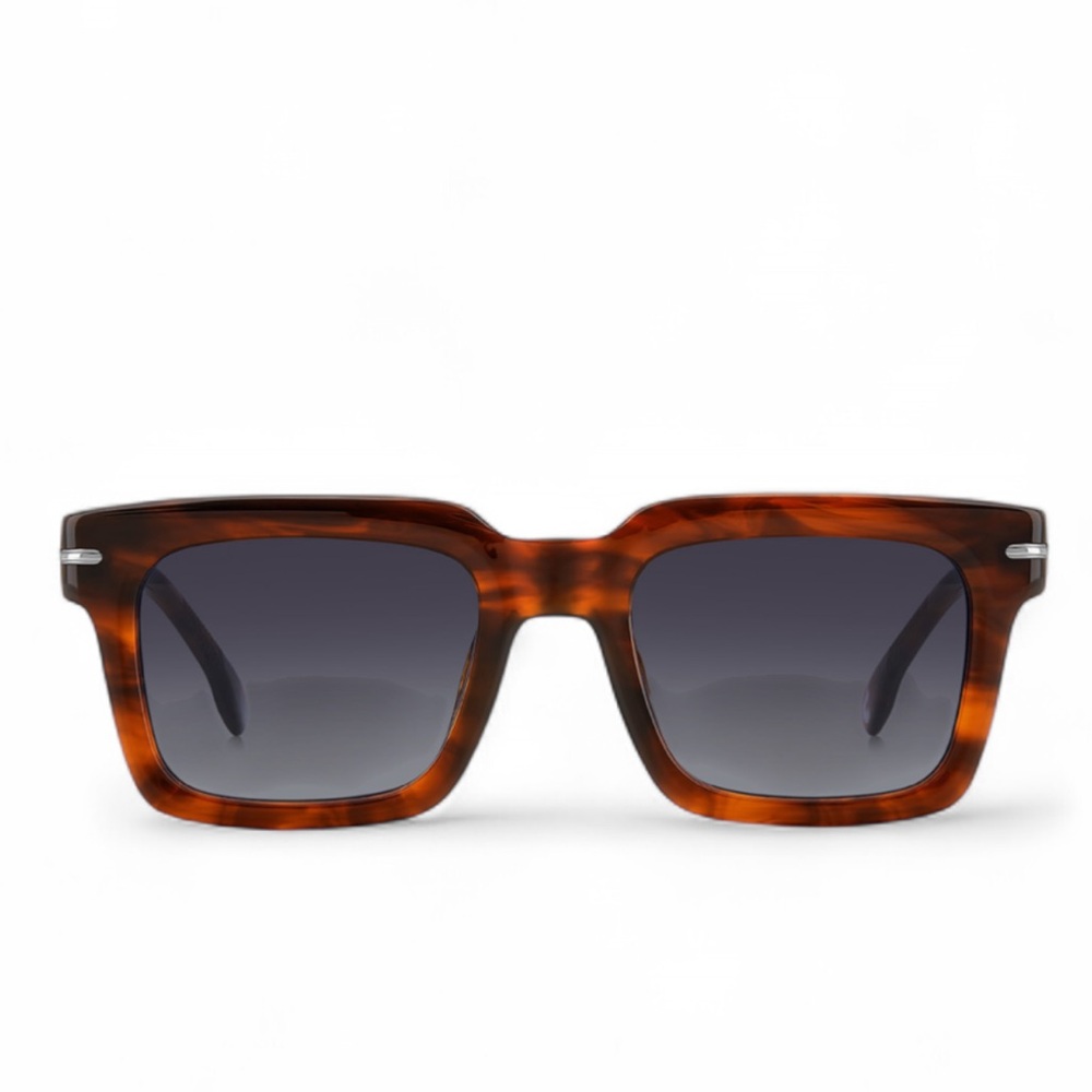NWT Men’s Carrera Thick Frame Square Brown Sunglasses (52-21-150 mm) - Picture 4 of 5